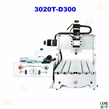 Mini cnc router 3020T D 300W spindle 3axis/4axis cnc engrave machine with Trapezoidal Screw