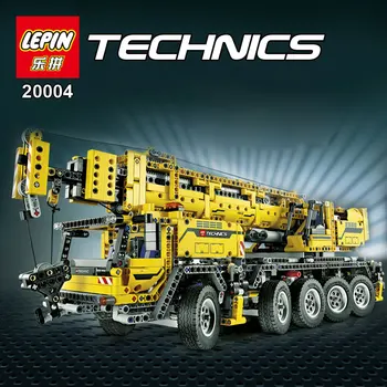 LEPIN 20004 Technic Motor Power Mobile Crane Mk II Model Building Kits Blocks Toy Bricks compatible with 42009