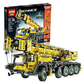 LEPIN 20004 Technic Motor Power Mobile Crane Mk II Model Building Kits Blocks Toy Bricks compatible with 42009