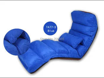 Floor Folding Lounge Chairs 14 Position Adjustable Sleeper Daybed Living Room Furniture Sofa Bed Muti-purpose Recliner
