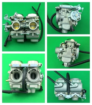 Double head carburetor and intake pipe for CBT125 -PD26JS KUNFU-DOUBLE HEAD carburetor