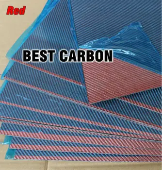 400mm x 500mm Red color Carbon Fiber Plate, cf plate , carbon sheet ,carbon panel