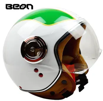 Italy style beon motorcycle helmet top quality jet style casco ECE approved BEON B200