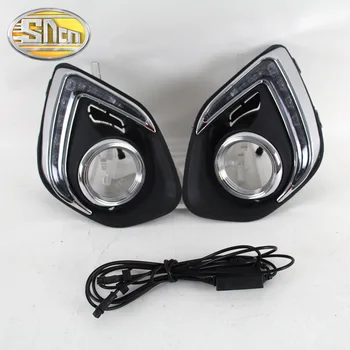 SNCN LED Daytime Running Light For Mitsubishi ASX 2013,Car Accessories Waterproof ABS 12V DRL Fog Lamp Decoration