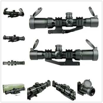 2016 Hunting Riflescopes 1.5-4x30 Suitable for all Gun Mount For Optics Tactical Telescopic Sight outing Hunting