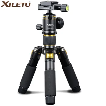 Extendable Aluminium Tabletop Travel Tripod with Ball Head Quick Release Plate with Carring Bag for Canon Nikon DSLR Camera
