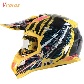 VCOROS Brand New Motorcycle Motocross Helmet Off Road Cross Casco Capacete de Motocicleta Moto Helmets ATV Racing Kask Casque