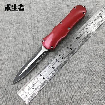 Top quality 440C Blade With Zn Al alloy Handle Pocket knife Field survival tactical knife outdoor tools Portable knife