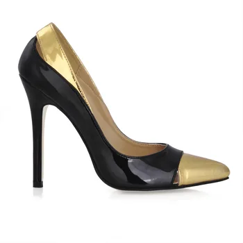Chaussure Femme Women Pumps Shoes Gold And Black Shoes Heels High Heels Slip On Sapatos Feminino Zapatos Mujer Ladies shoes