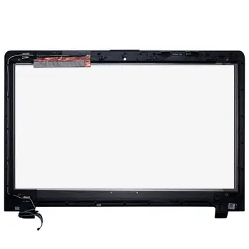 Touch Screen Digitizer +LCD Display Sensor Glass Replacement with frame For 15.6