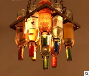 Glass Bottle Retro Lampe Vintage Lamp Loft Style Industrial Lighting LED Pendant Lights Fixtures Lamparas Suspension Luminaire