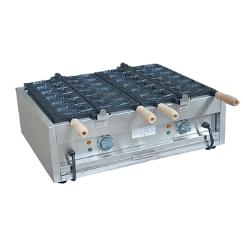 1PC FY-1102A 220V 6000W fish Taiyaki waffle machine non-stick /Fish scones cake machine/waffle maker