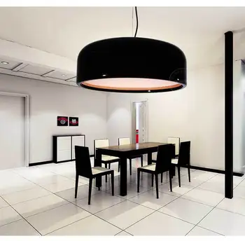 Modern Home Black/white Smithfield Semicircle Pendant Light Circle Dining Room Light Restaurant Lamp
