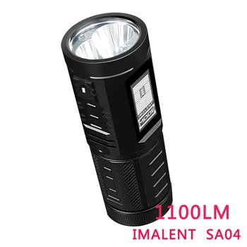 IPX-8 Waterproof IMALENT SA04 1100 lumen LCD Touch Screen Flashlight CREE XPL HI LED LED Flashlight Camping Flashlight