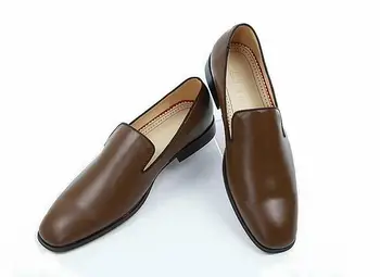 Shoe Red Bottoms Dandelion Flats Brown Leather Loafers Quality Hot Chaussure Femme Mens Shoes Dress Loafers Shoes
