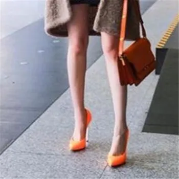 2017 New Spring Summer Shoes Woman Tenis Feminino Sexy Super High Heels Women Shallow Thin High Pointed Toe Slip-On Women Pumps