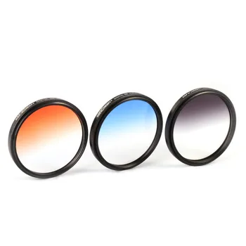 K&F Concept 10PCS/Set 52mm Lens Filter Kit ND2 ND4 ND8 Close-up +1 +2 +4 10 Graduated Color Orange Blue Grey Point Star 4 6 8