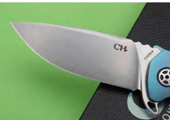 C H 3504 advanced full titanium handle S35VN ball bearing flip knife (full manual version) outdoor camping hunting tools