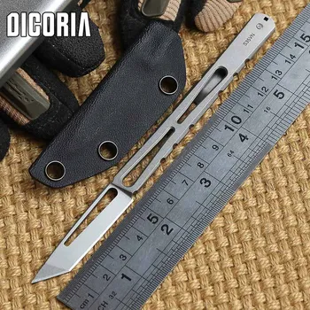 DICORIA Tactical II CPM S35vn hunting fixed blade knife straight knife KYDEX Sheath camping survival outdoor knives EDC tool