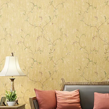 Non-woven wallpaper vintage american rustic wallpaper tv background wall eco-friendly