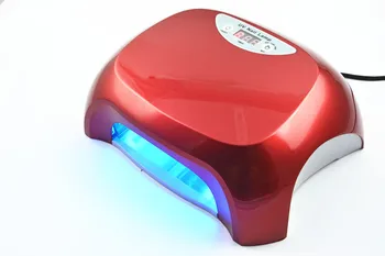 New 36W Red UV Lamp 220-240V Gel Curing Nail Dryer (EU Plug) with 4pcs 365nm UV Bulb nail tools