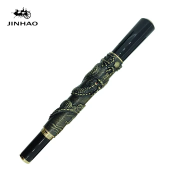 Jinhao Chinese Dragon Antique Ballpoint Pen with Original Box for Gift