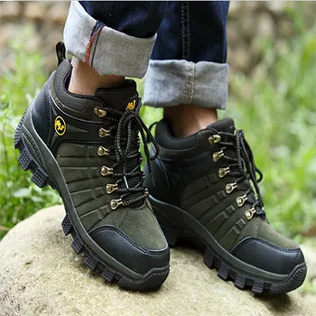 NaturalHome winter men mountaineering outdoor athletic Water-resistant hunting boots breathable shoes botas