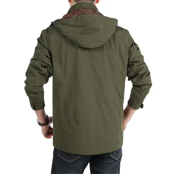 AFS JEEP Brand Hiking Jacket Men Outdoor Camping Climbing Fishing Clothing Hunting Clothes Soft Shell Windproof Hoodie Coat