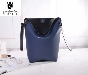 Panelled Famous Brand Genuine Leather Woman Shoulder Bags Large Capacity Handbags For Young Ladies Single Handle Bag Casual Bags