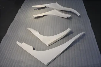 Car-Styling FRP Fiber Glass Front Canards 4 Pcs Fit For 1989-1994 Skyline R32 GTR OEM Front Bumper TBO Style Canard