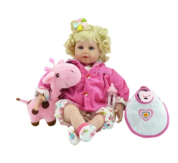 50cm Soft Silicone Reborn Baby Doll Toys Lovely Princess Babies Dolls Kids Birthday Present Christmas Gift Girls Brinquedos