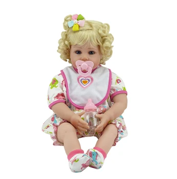 50cm Soft Silicone Reborn Baby Doll Toys Lovely Princess Babies Dolls Kids Birthday Present Christmas Gift Girls Brinquedos