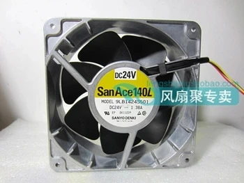 For SANYO 9LB1424S501 DC 24V 1.38A, 140x140x51mm 3-wire Server Square cooling fan