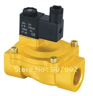 3/4'' Pilot Operated Solenoid Valve 2 Way Brass Valve 2V250-20 Air Oil Water