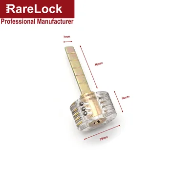 Rarelock Cross-shaped Lock System Cutaway Door Lock With 5 Pieces Lock Picks Set Tool Training Practice Locks