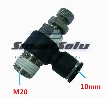 Lot SL10-M20 Pneumatic Throttle Valve,Quick Push In 10MM Tube M20 Inch Air Fitting Flow Controller