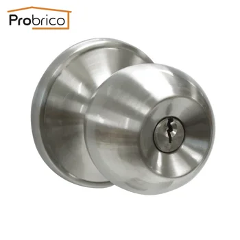 Probrico Stainless Steel Security Door Lock With Key DL607SNET Safe Lock Door Handles Entrance Locker USA Domestic Delivery