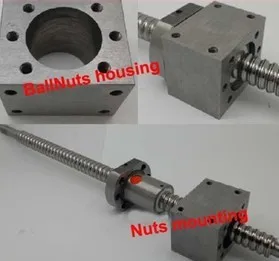 1pcs 45# Steel  Ballscrew Nut Housing Bracket Holder clamp For 1204 ballnut