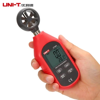 UNI-T UT363 Digital Anemometer Wind Speed Meter 0-30m/s Air Flow Tester -10~50C / 144~122 F Thermometer
