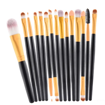 Professional 6Pcs Makeup Brush Sets Tools Cosmetic Brush Foundation Eyeshadow Eyeliner Lip Brush Make Up Tool Black Color