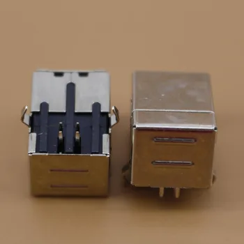 Type B 4 Pin USB Connector Printer Socket Female PC Computer PCB Through Right 2