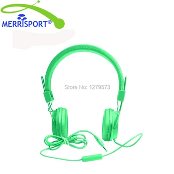 MERRISPORT Wired Stereo Foldable Headphones Headband Headsets with Mic 3.5mm for Cellphones Smartphones Iphone Computer Mp3/4 PC