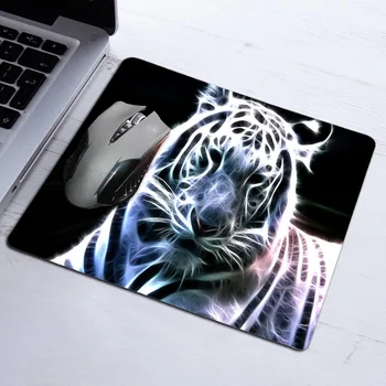 Babaite New Mousepad Tapis De Souris Animal Neon Tiger Outline Design Anti-slip Computer Mouse Pad Durable Rubber Custom Mat