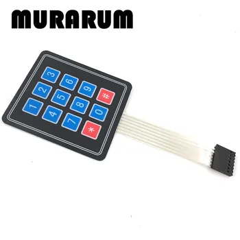 MURARUM F132-01 1pcs NEW 12 Key Membrane Switch Keypad 4 x 3 Matrix Array Matrix keyboard