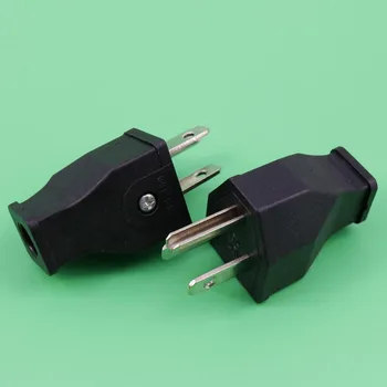 1x AC 15A 125V US 3 Pin Plug Connector For Electrical Product Plastic Handle Hot