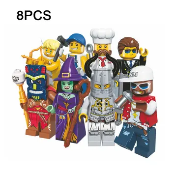 New Mini Collective Edition Figures Brick SWAT Policeman Wizard Zombie Angel Figures Building Block DIY Enlighten Toy For Kids