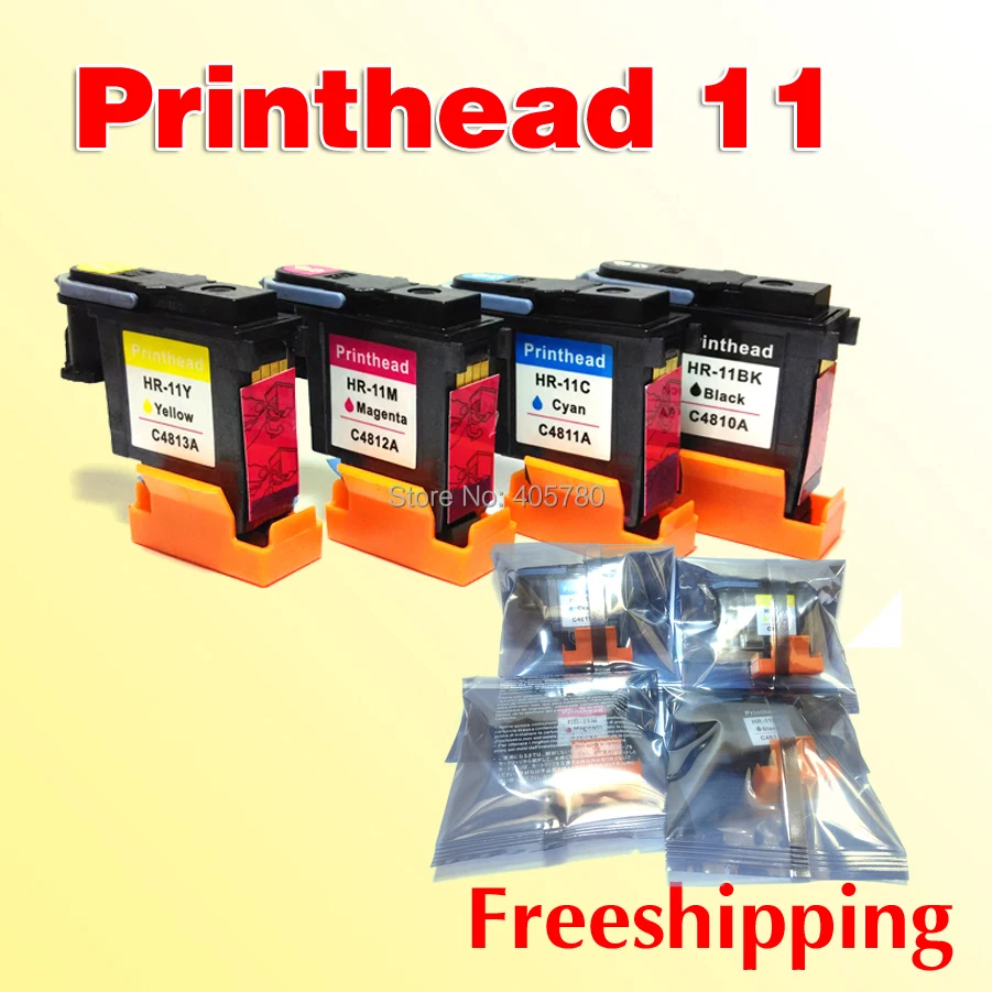 4x printhead for hp11 C4810A C4811A C4812A C4813A compatible for HP 11 HP500 HP800 HP510,1000,1100, 100/110/70 printer