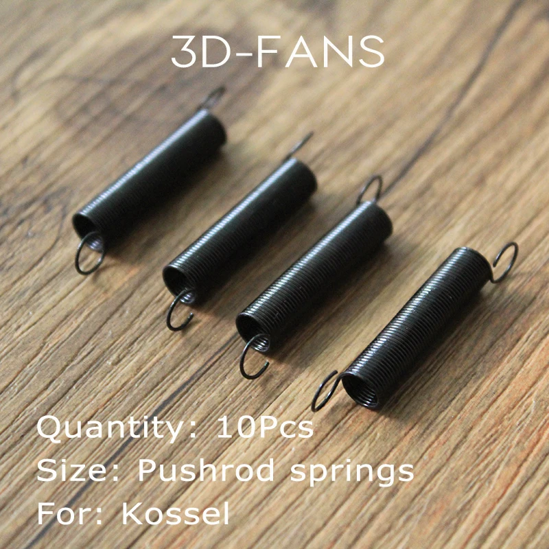 10Pcs 3D Printers DIY Kossel Delta Rostock Strong Spring / Pushrod Springs Tension Spring Damping / 36.5*25*5 mm Springs
