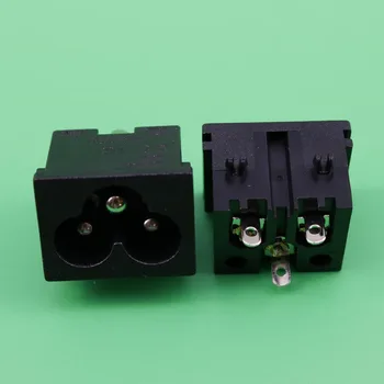 1 Pcs 250V 2.5A 3 Pins IEC320 C6 Male Plug AC Power Inlet Socket
