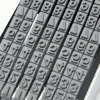 Alphabet Rolling Rubber Stamp English Letter Number Emboss Multi-Function DIY Scrapbooking Roller Stationery 8 Digit